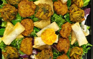 Indian buffet platter.